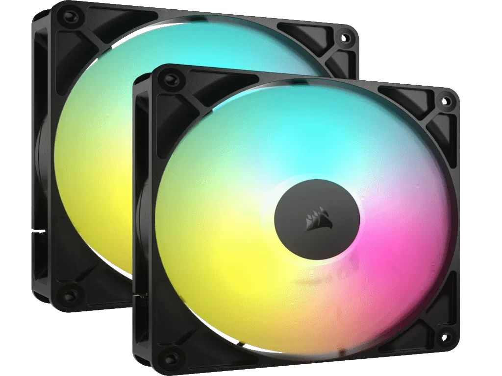 Corsair Ventilator CORSAIR RS140 ARGB/140mm/dual pack/crna Slika 1