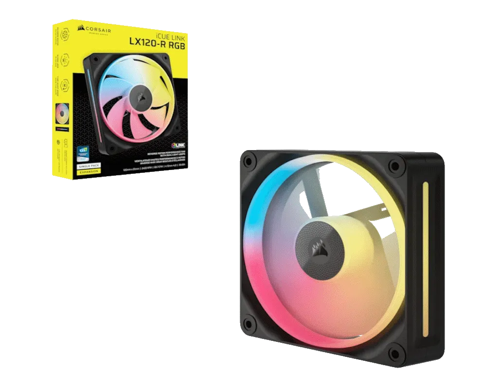 Corsair Kuler za PC CORSAIR iCUE LINK LX120-R/RGB/120mm/single fan/crna Slika 2