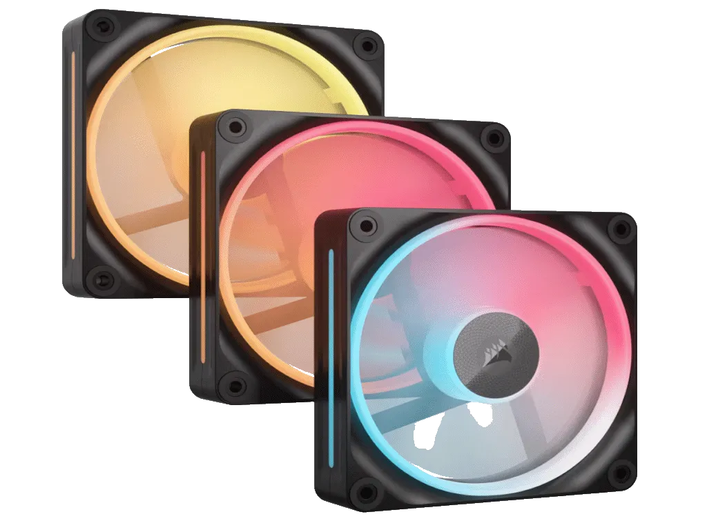 Corsair Kuler za PC CORSAIR iCUE LINK LX120-R/RGB/120mm/triple fan kit/crna Slika 4