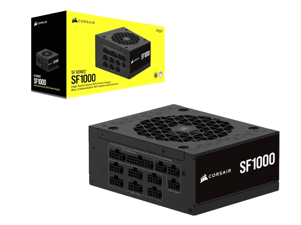 Corsair Napajanje CORSAIR SF1000 1000W/SFX/80+Platinum/modularno/crna Slika 9