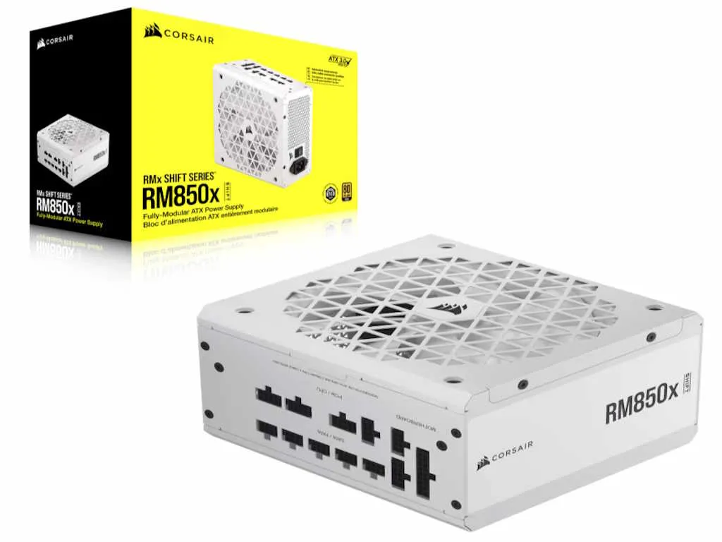 Corsair Napajanje CORSAIR SHIFT RM850x 750W/modularno/ATX/80+Gold/bela Slika 6