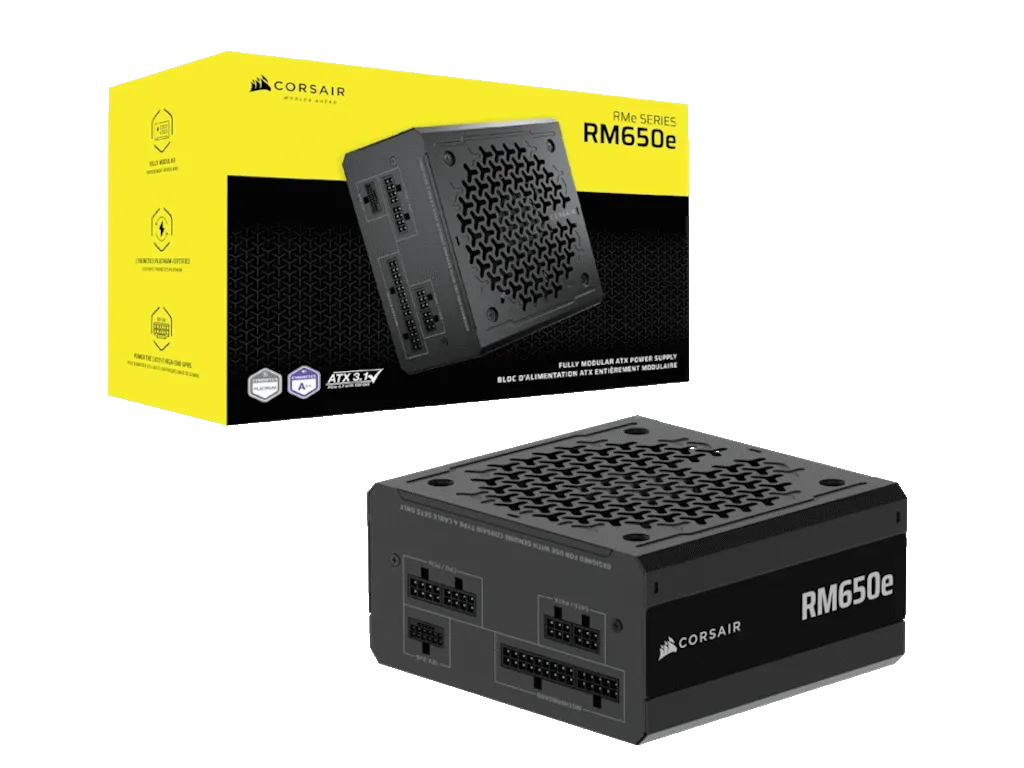 Corsair Napajanje CORSAIR RMe RM650e 650W/ATX 3.1/PCIe 5.1/modularno/80+GOLD/crna Slika 2