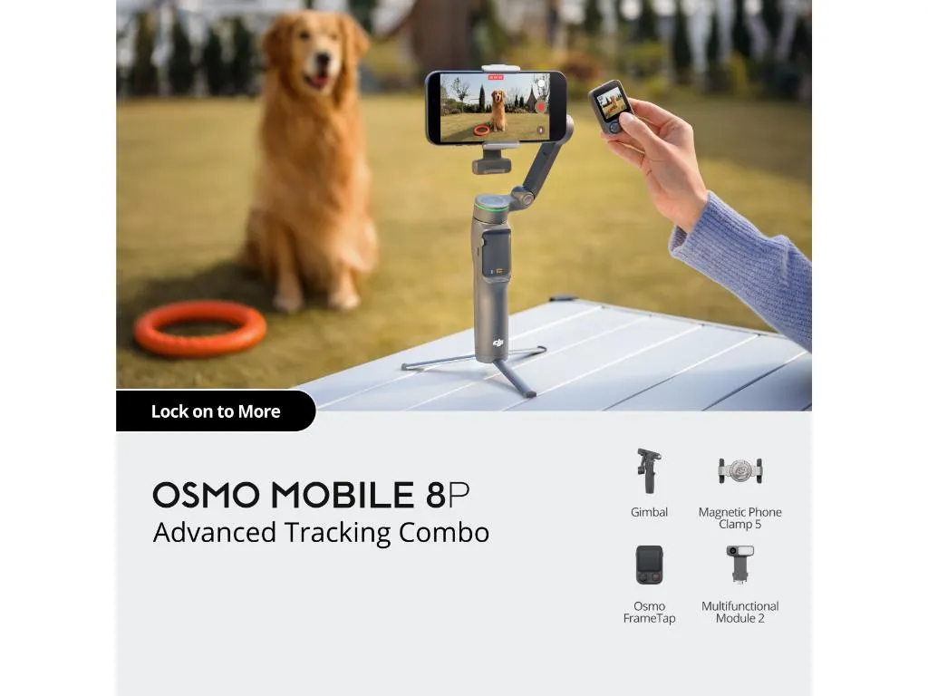 Gimbal za Telefon DJI Osmo Mobile 8P Advanced Tracking Combo Slika 1