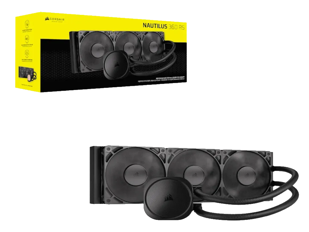 Corsair Kuler za CPU CORSAIR NAUTILUS 360 RS/360mm/triple fan/vodeno hladenje/crna Slika 1