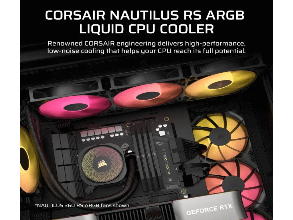 Kuler za CPU CORSAIR NAUTILUS 240 ARGB/240mm/vodeno hladenje/crna Slika 7