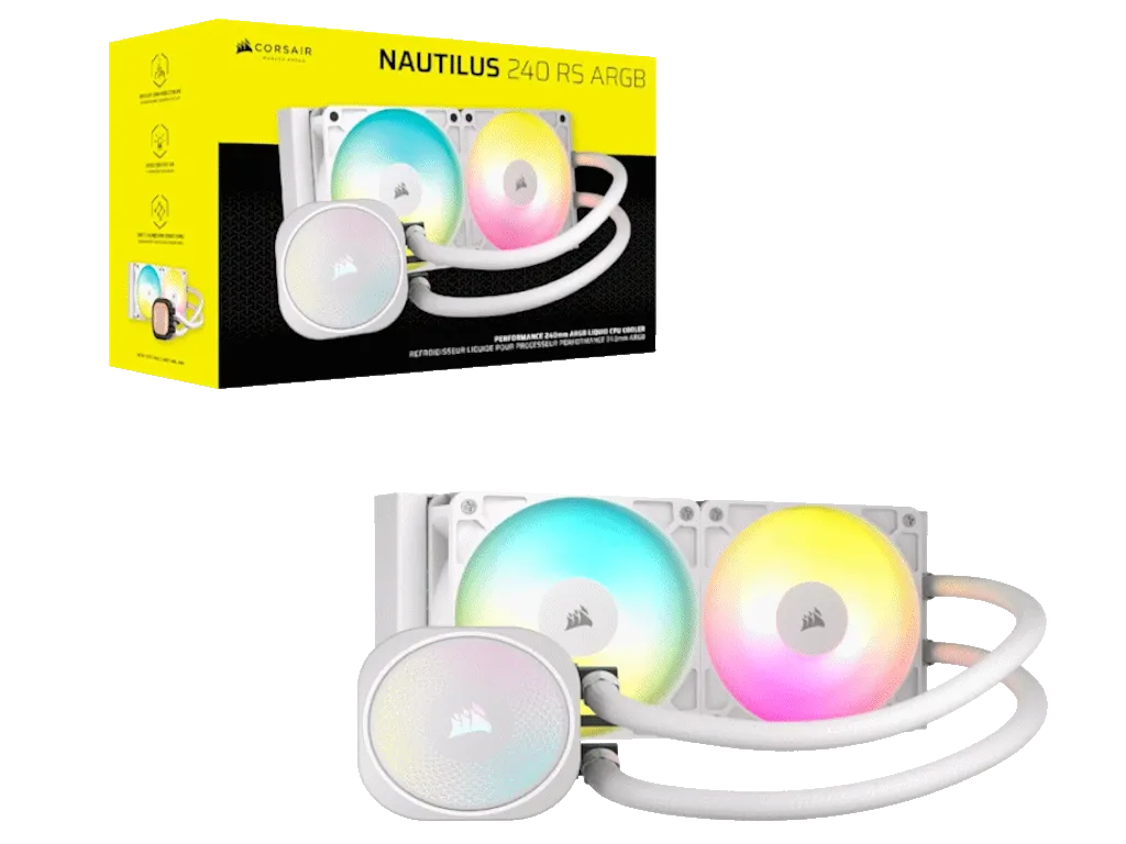 Corsair Kuler za CPU CORSAIR NAUTILUS 240 RS/ARGB/240mm/dual fan/vodeno hladenje/bela Slika 11