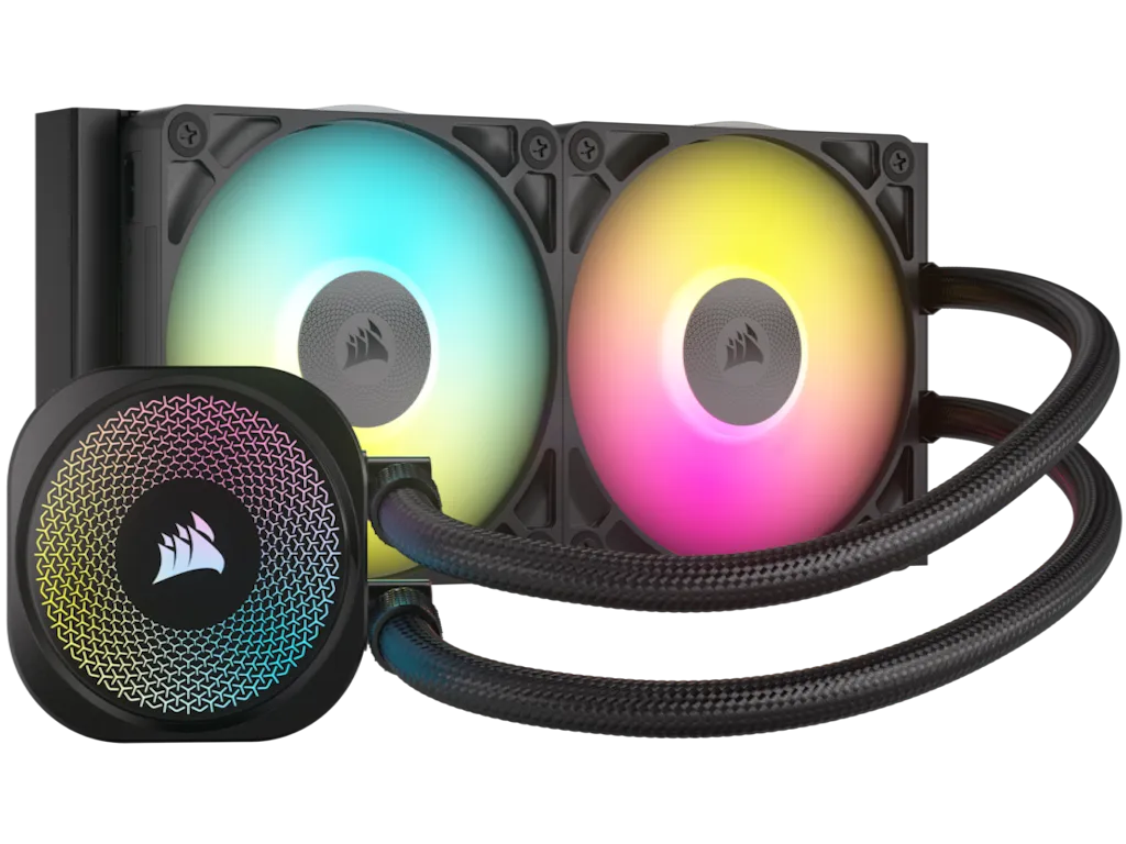 Corsair Kuler za CPU CORSAIR iCUE LINK TITAN 240 RX/RGB/AIO/240mm/dual fan/vodeno hladenje/crna Slika 4
