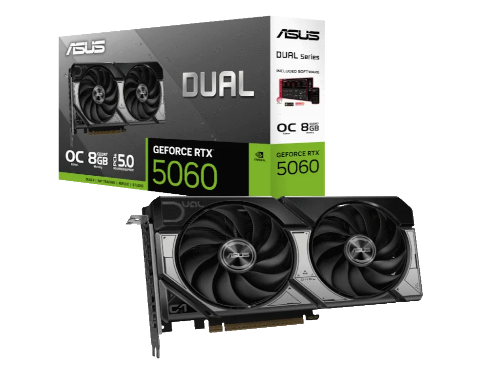 Asus Graficka karta ASUS DUAL RTX 5060 NVD/8GB/GDDR7/128bit/crna Slika 1