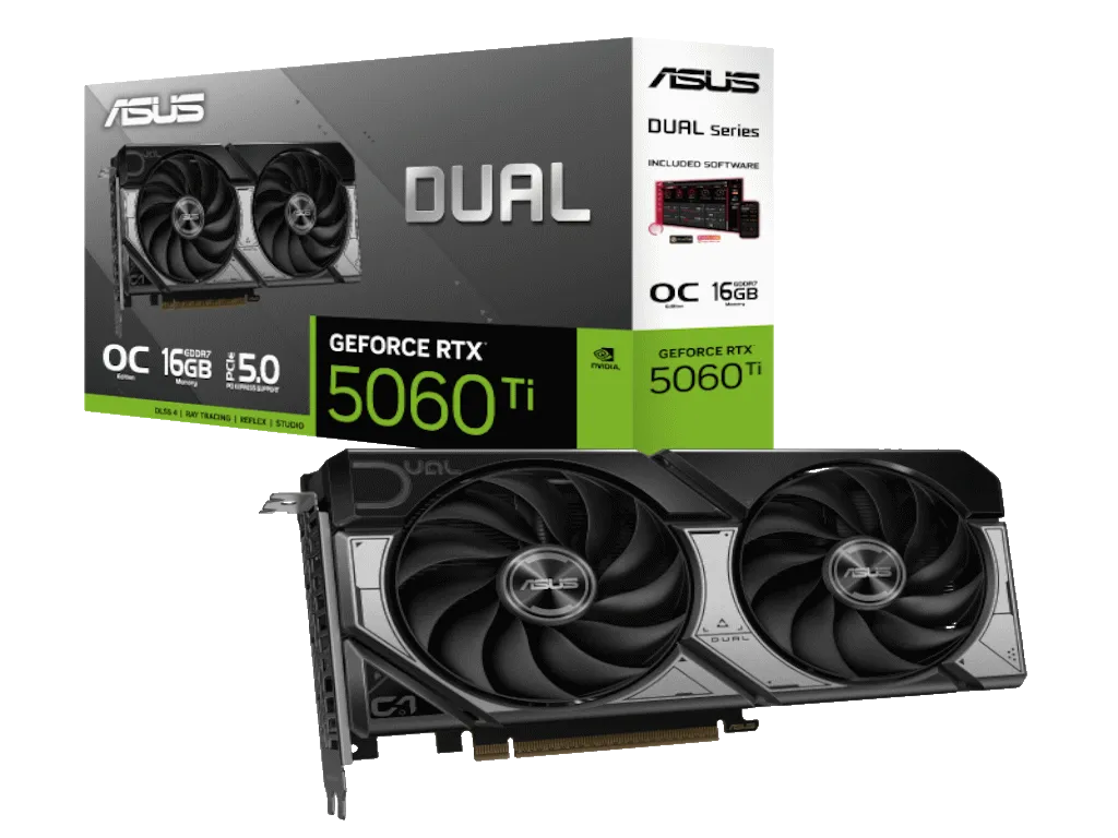 Graficka karta ASUS DUAL RTX 5060 TI NVD/16GB/GDDR7/128bit/crna Slika 2