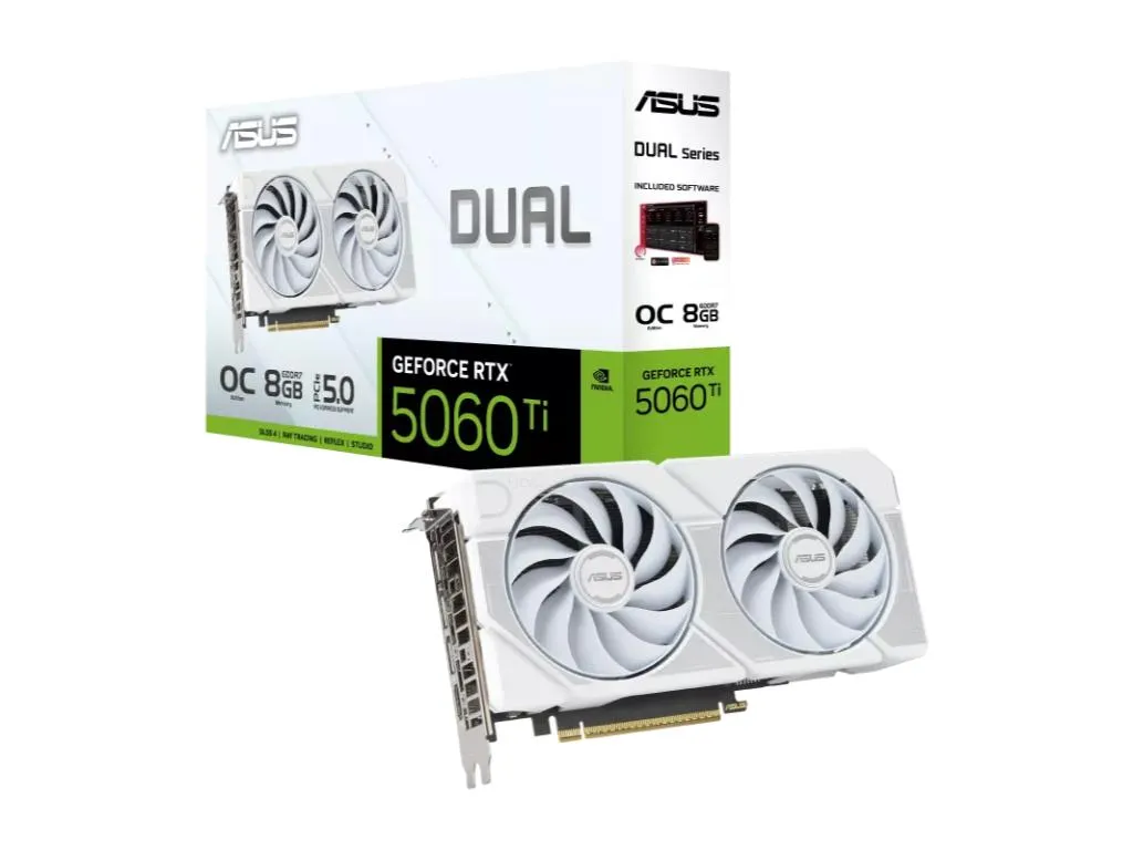 Graficka karta ASUS DUAL-RTX5060TI-O8G-WHITE NVD/8GB/GDDR7/128bit/bela Slika 1
