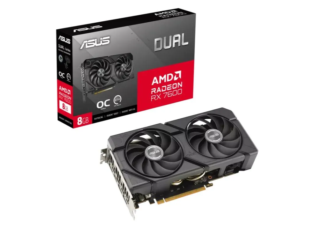 Asus Graficka karta ASUS DUAL-RX7600-O8G-EVO NVD/8GB/GDDR6/128bit/crna Slika 10