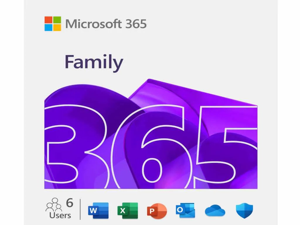 Licenca MICROSOFT Retail Microsoft 365 Family FY25H2 /32bit/64bit/English/6 korisnika/1 godina Slika 1