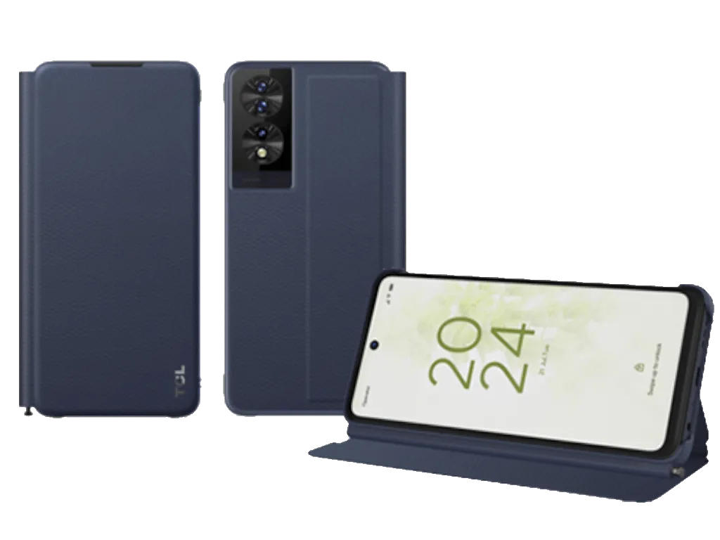 Maska+olovka za smartphone TCL 40 NxtPaper/flip/tamnoplava Slika 2