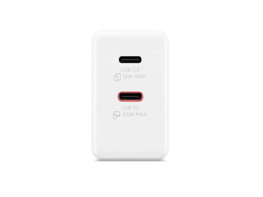Lenovo Dual USB-C 65W GaN punjac beli Slika 2