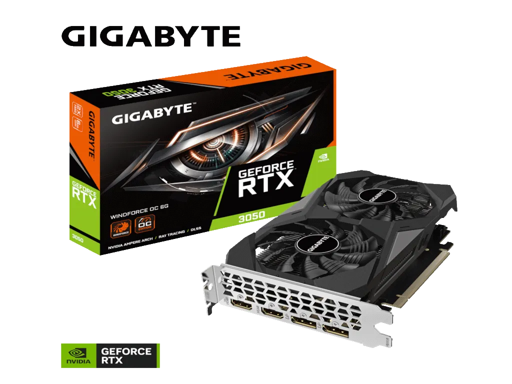 Gigabyte Graficka karta GIGABYTE GV-N3050WF2OCV2-6GD NVD/6GB/GDDR6/96bit/crna Slika 3