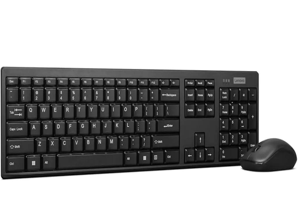 Tastatura+miš LENOVO 100 bežicni set/US/crna Slika 2