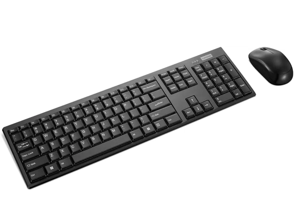 Tastatura+miš LENOVO 100 bežicni set/US/crna Slika 1