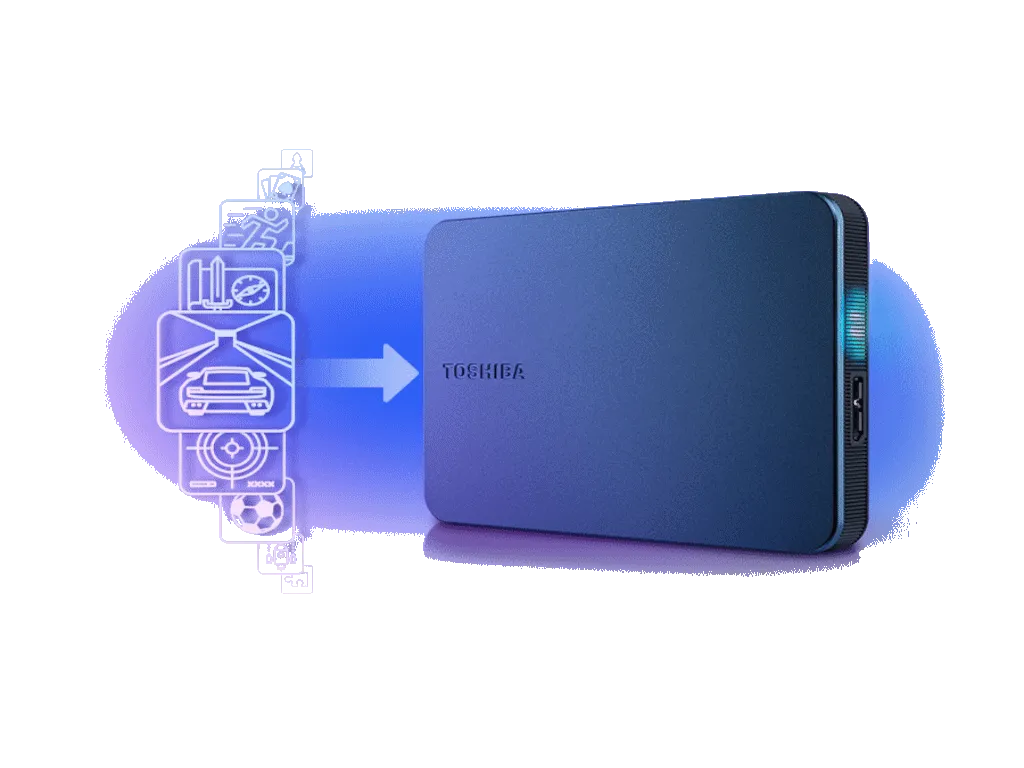 Hard disk TOSHIBA Canvio Gaming HDTX210EK3AAH eksterni/1TB/2.5''/ USB 3.2 dark grey metallic Slika 3