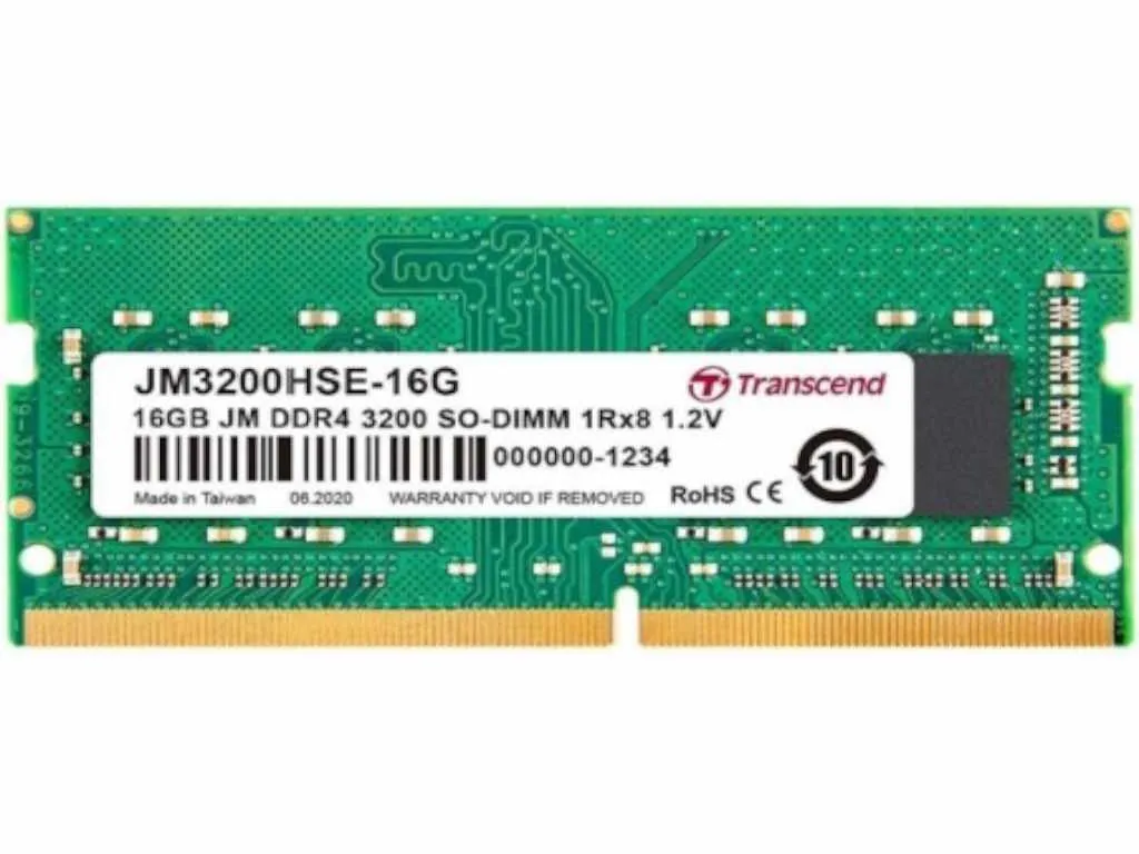 Transcend Memorija TRANSCEND 16GB/SODIMM/DDR4/3200MHz/CL22/crna Slika 1