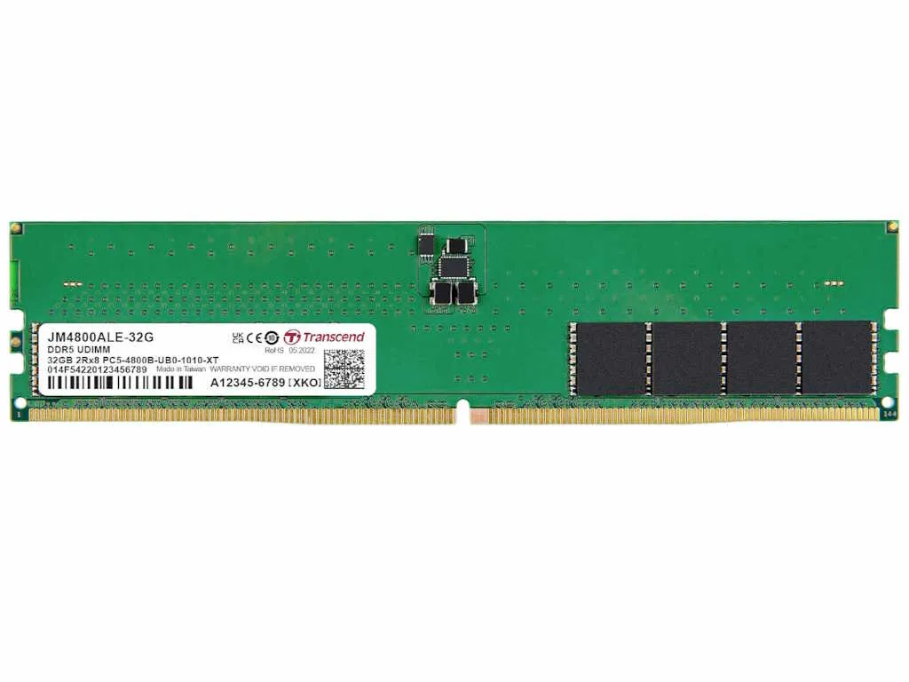 Transcend Memorija TRANSCEND 32GB/DIMM/DDR5/4800MHz/CL40/crna Slika 1
