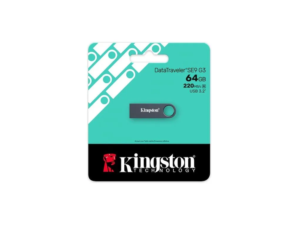 Kingston USB memorija KINGSTON KE-U2X64-1AC/DataTraveler SE9 G3/Dark Nickel Slika 3