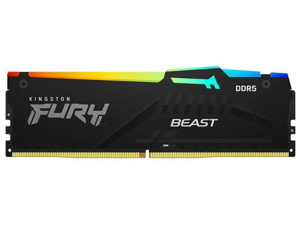 Kingston Memorija KINGSTON 16GB/DIMM/DDR5/5200MHz/CL36/FURY Beast RGB EXPO Slika 1
