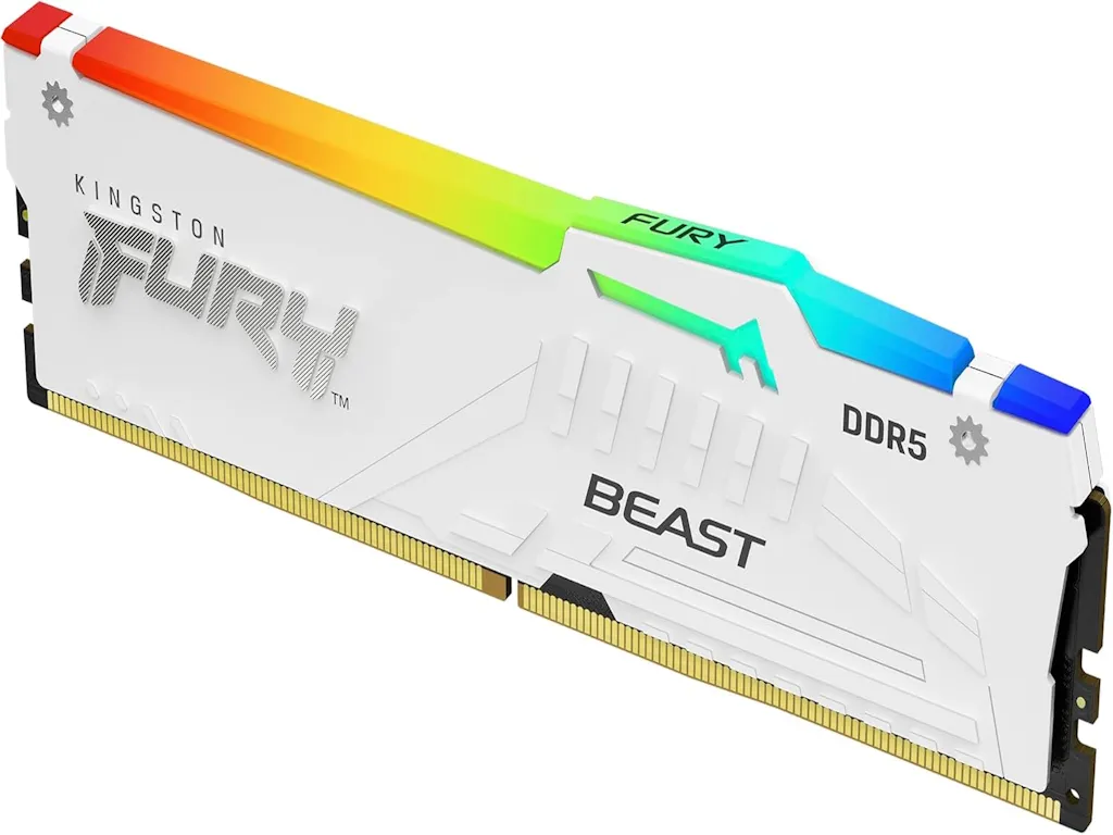 Kingston Memorija KINGSTON 32GB(2x16GB)/DIMM/DDR5/5200MHz/CL40/FURY Beast RGB/crna Slika 1