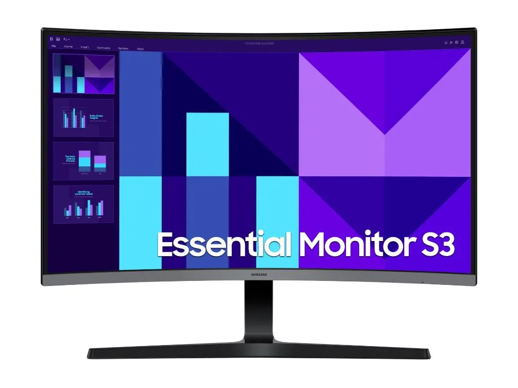Monitor SAMSUNG LS27D390GAUXEN 27"/VA,zakrivljen/1920x1080/100Hz/4ms GTG/VGA,HDMI/VESA/crna Slika 2
