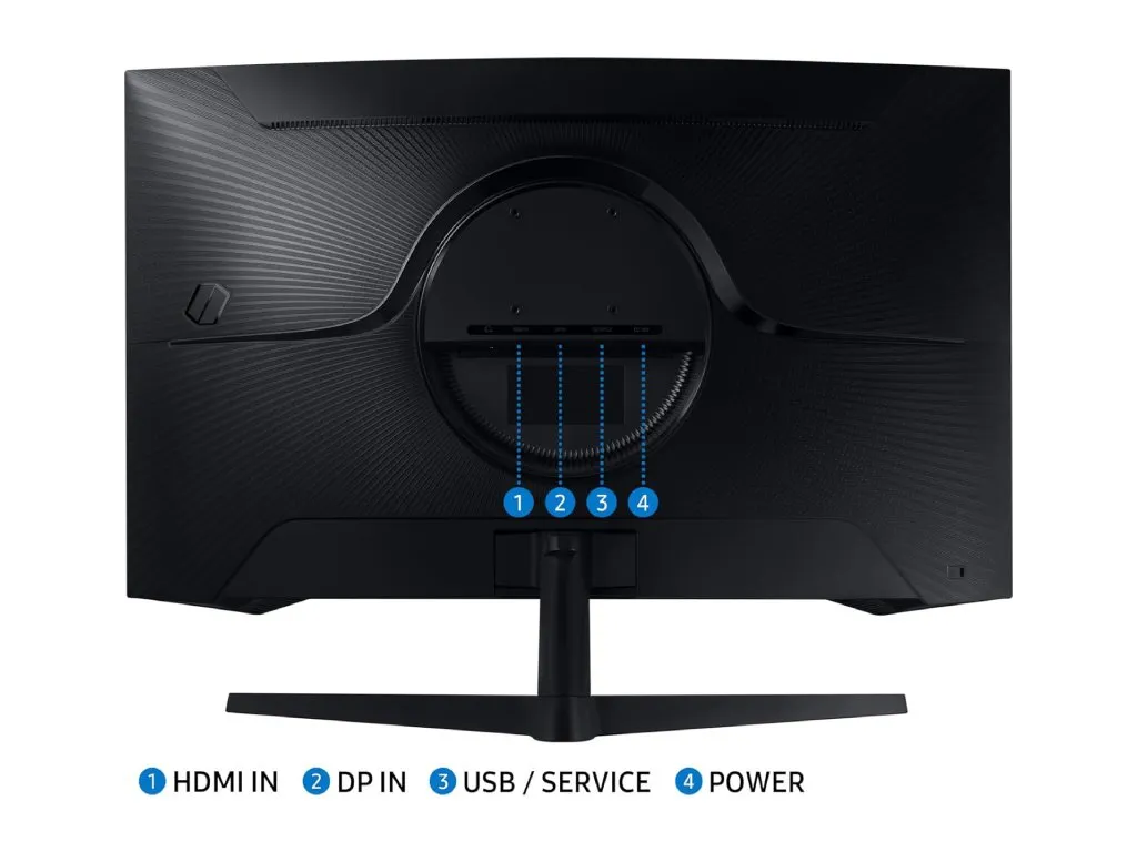 Monitor SAMSUNG LS32CG552EUXEN 32"/VA,zakrivljen/2560x1440/165Hz/1ms MPRT/HDMI,DP/freesync/VESA/crna Slika 4