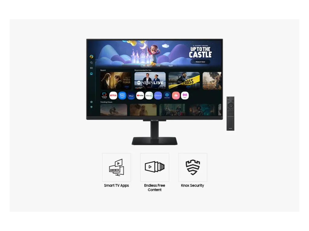 Monitor SAMSUNG LS32FM702UUXDU 32"/VA/3840x2160/60Hz/4ms GtG/HDMIx2,USB,LAN/VESA/smart/zvucnici/crna Slika 2