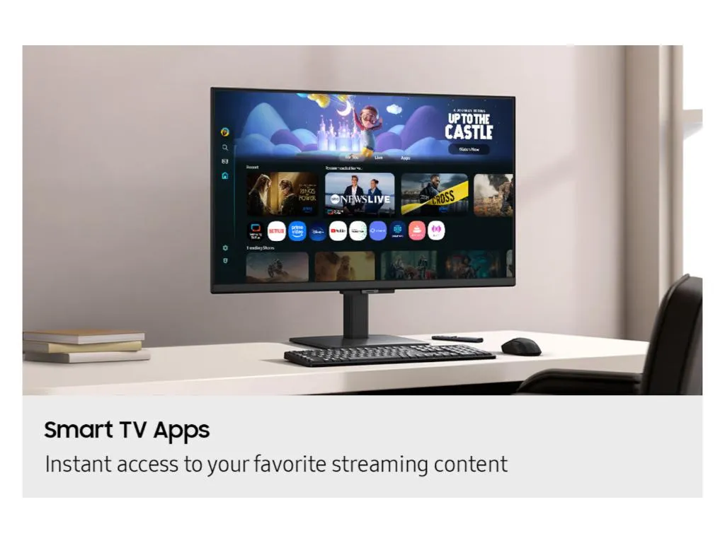 Monitor SAMSUNG LS32FM702UUXDU 32"/VA/3840x2160/60Hz/4ms GtG/HDMIx2,USB,LAN/VESA/smart/zvucnici/crna Slika 4