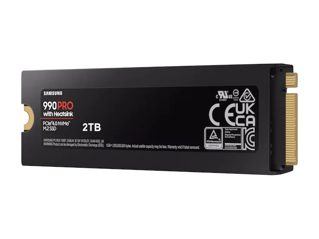 SSD SAMSUNG 990 PRO 2TB/PCIe 4.0/NVMe/MS/s w/Heastsink/crna Slika 2