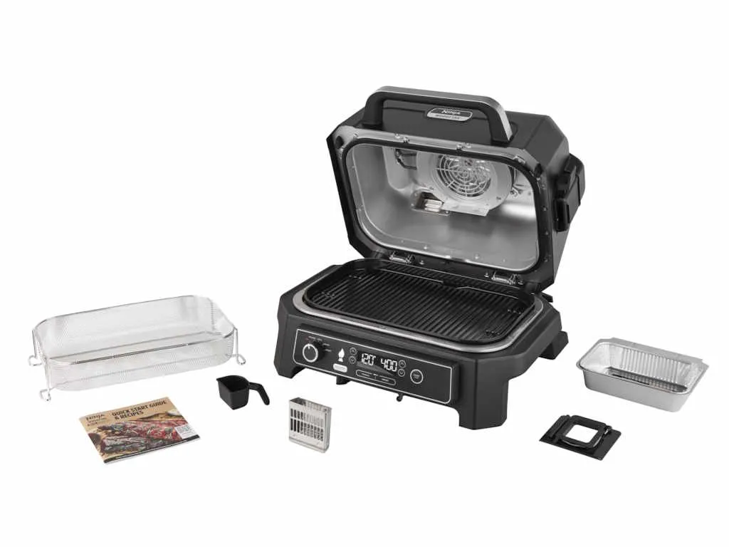 Ninja Roštilj NINJA OG850EU Woodfire Pro XL Electric BBQ Grill&Smoker/1700W/crna-siva Slika 6
