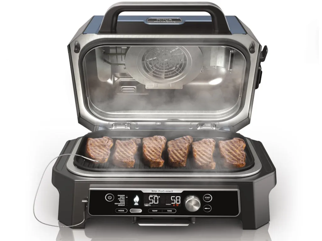 Ninja Roštilj NINJA OG901EU Woodfire PRO Connect XL/1700W/plava-crna Slika 1