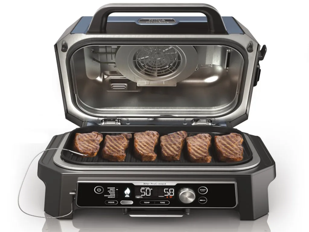Ninja Roštilj NINJA OG901EU Woodfire PRO Connect XL/1700W/plava-crna Slika 2
