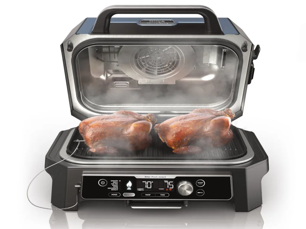 Ninja Roštilj NINJA OG901EU Woodfire PRO Connect XL/1700W/plava-crna Slika 5