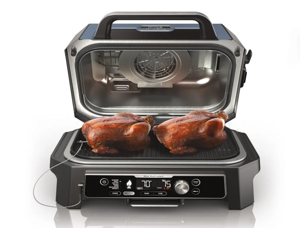 Ninja Roštilj NINJA OG901EU Woodfire PRO Connect XL/1700W/plava-crna Slika 6