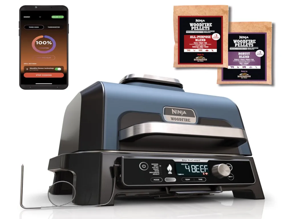 Ninja Roštilj NINJA OG901EU Woodfire PRO Connect XL/1700W/plava-crna Slika 21