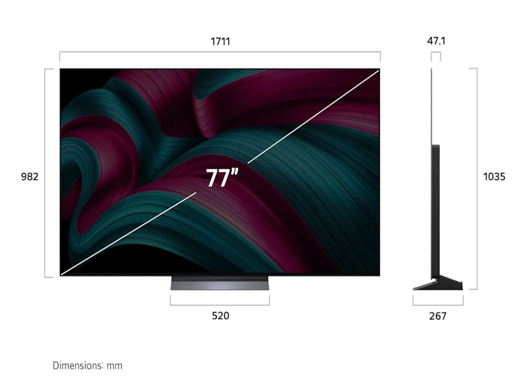 LG BG Televizor LG OLED77C51LA/OLED/77"/4K Ultra HD/smart/webOS 25/crna Slika 8
