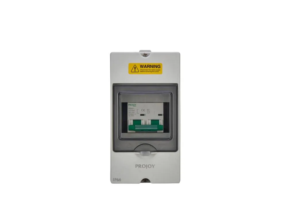 Projoy Electric Opcije za SE PROJOY Automatski prekidac DC Miniature Circuit Breaker with enclosure, 2P 125A 160V Slika 1