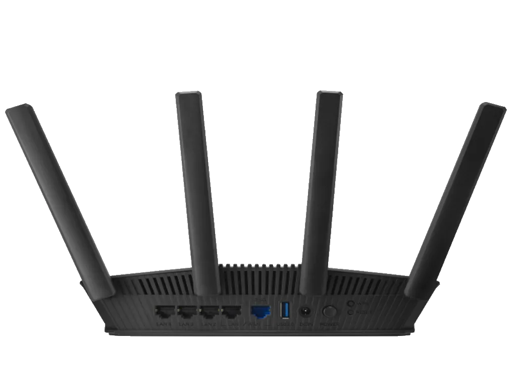 Asus Bežicni ruter ASUS RT-BE58U Wi-Fi/2882 Mbps/688 Mbps/USB3.2/4 eksterne antene/crna Slika 1