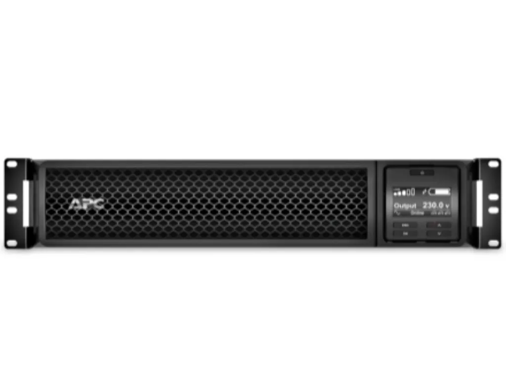 UPS, APC, Smart-UPS, 3000VA, On-Line, doble conv, Rack 2U , 230V, 8xC13+2xC19, SmartSlot, rail set Slika 1