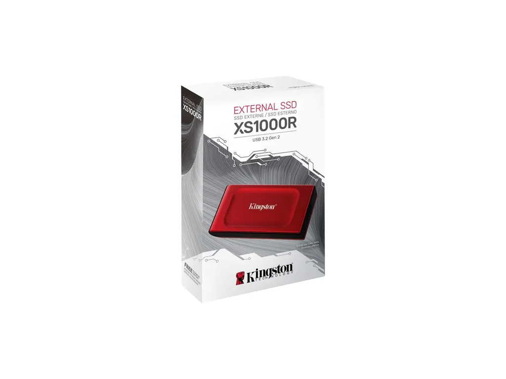 SSD KINGSTON XS1000 1000GB/eskterni/USB 3.2/crvena Slika 5