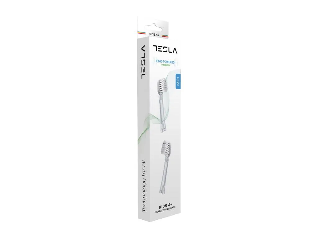 Zamenski nastavak za manuelnu cetkicu za zube TESLA TD11/soft flat/v-cut/bela Slika 2