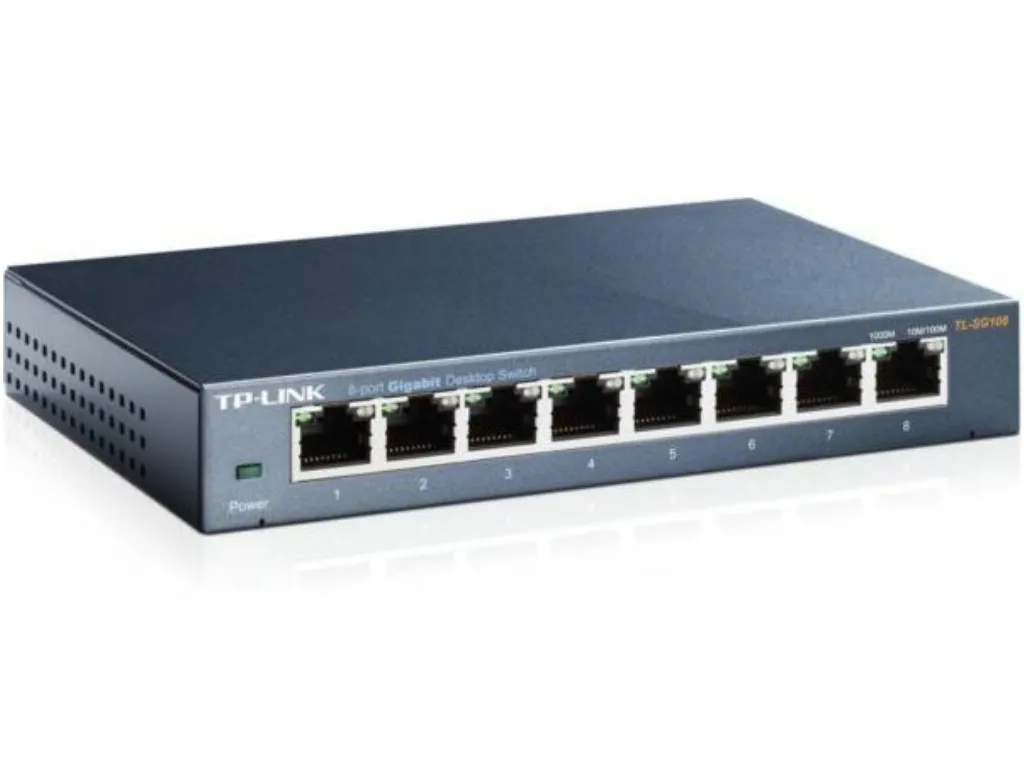 TP-Link Switch TP-LINK TL-SG108 Gigabit/8x RJ45/10/100/1000Mbps/Desktop metalno kuciste Slika 3