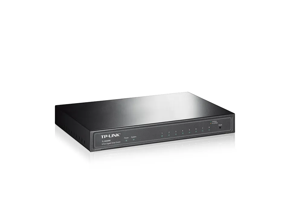 TP-Link Switch TP-LINK TL-SG2008 Gigabit/8x RJ45/10/100/1000Mbps/Smart/Desktop metalno kuciste Slika 1