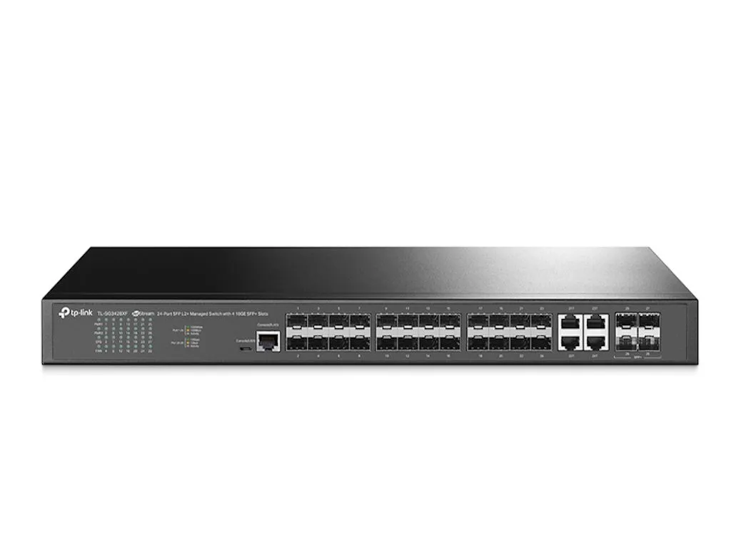 Switch TP-LINK TL-SG3428XF Omada 24-Port SFP L2+ Managed Switch with 4 10GE SFP+ Slots Slika 1
