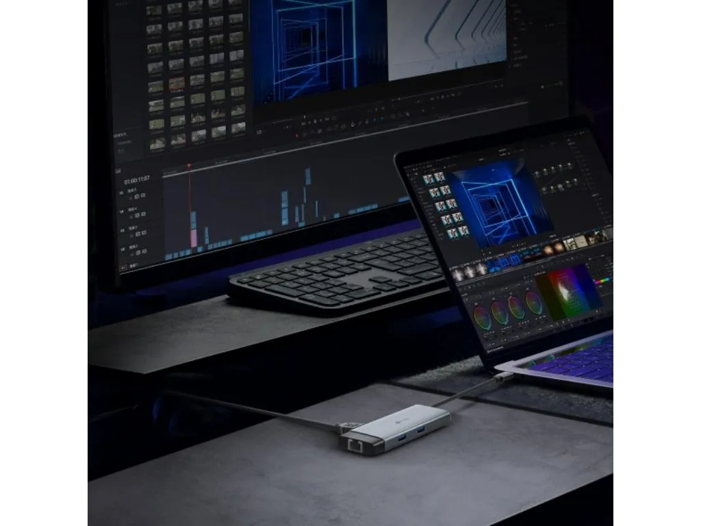 Hub TP-LINK UH6120C USB Type-C 6-Port Hub/1×USB-C/1× HDMI 4K 60Hz Port/1 USB-C PD 100W Port/1× RJ4 Slika 4