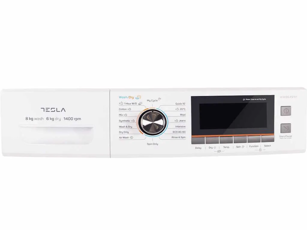 Tesla WG Mašina za pranje i sušenje veša TESLA WW86491M/inverter/8kg/6kg/1400 obrtaja/E/85x59,5x47cm/bela Slika 3