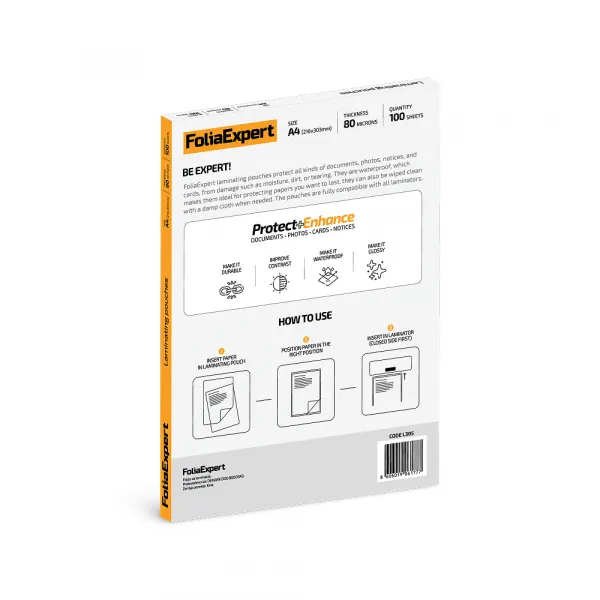 Folija za plastifikaciju FoliaExpert A4 80 mic Slika 2
